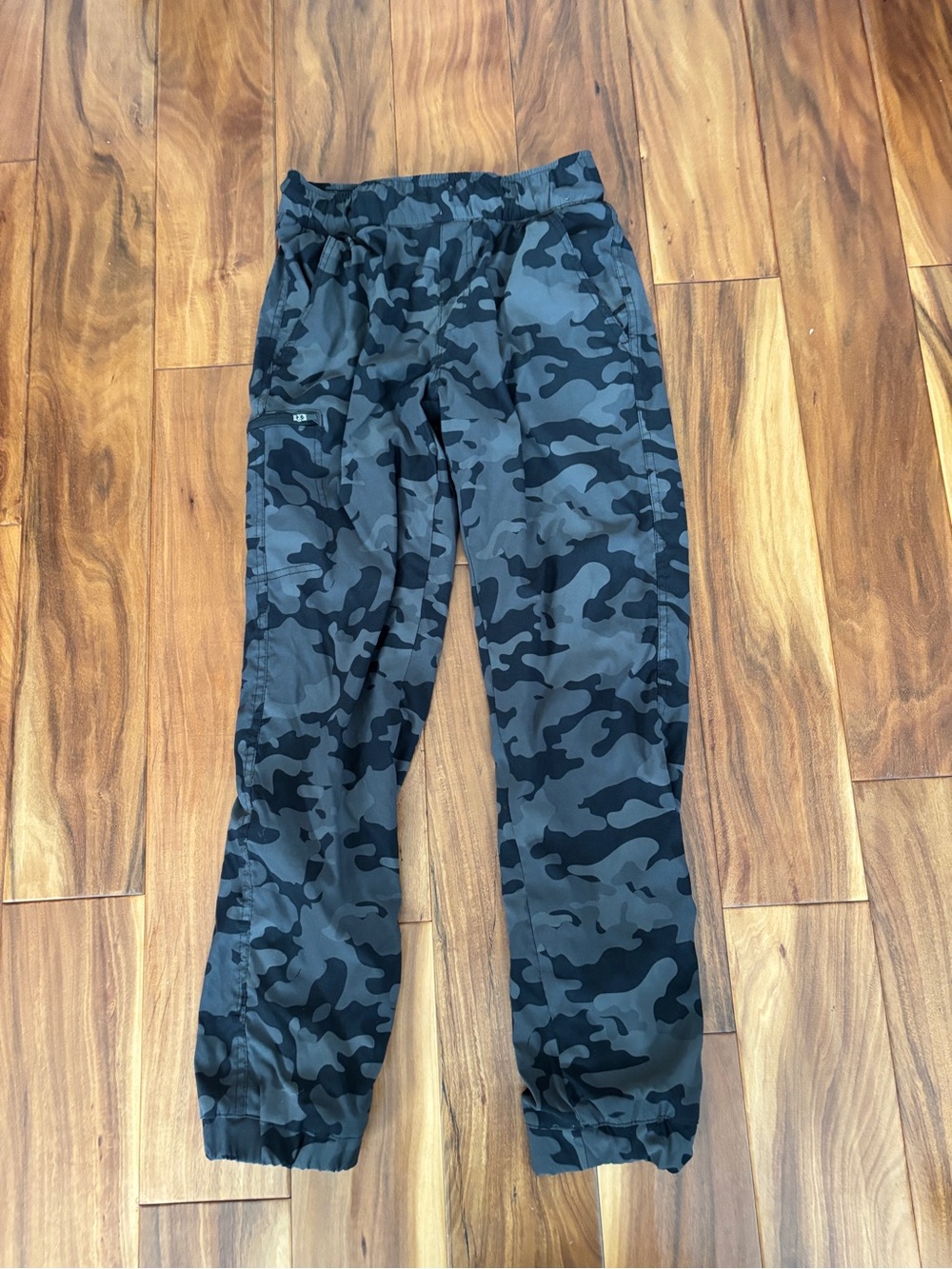 Weatherproof Black Camo Lined Jogger Pants, sz 14/16